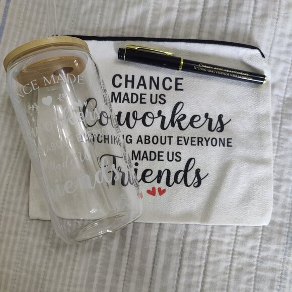 Funny Coworker Gift Glass mug - Picture 2 of 3